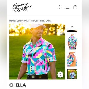 Chella Sunday Swagger men’s golf polo